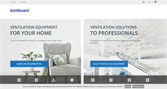 Desktop Screenshot of komfovent.com