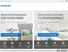 Tablet Screenshot of komfovent.com